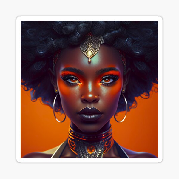Item preview, Pretty african black woman designed and sold by MajinCactus.