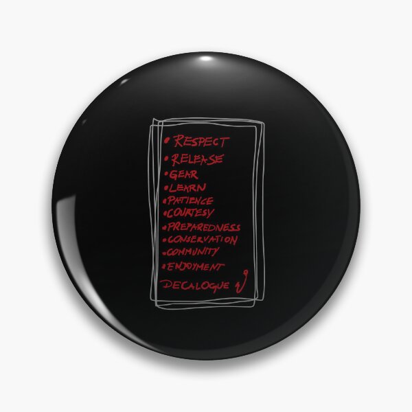 Item preview, Fly fishing decalogue  designed and sold by Teescount.