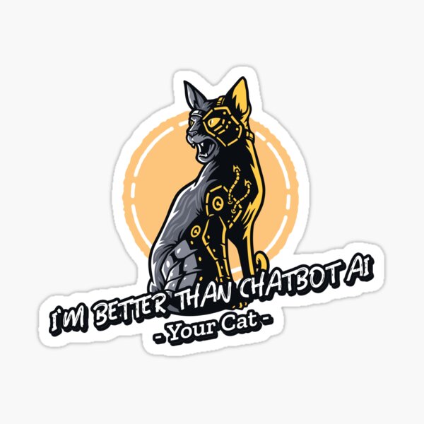 Item preview, better than chatbot AI - cat robot designed and sold by PositiveIdeas.