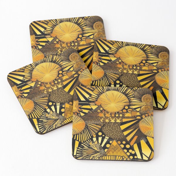 Item preview, Art Deco Sunburst Motifs Pattern designed and sold by RooArtistry.