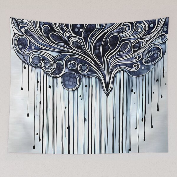 Item preview, Inky dripping cloud designed and sold by puravidavisions.