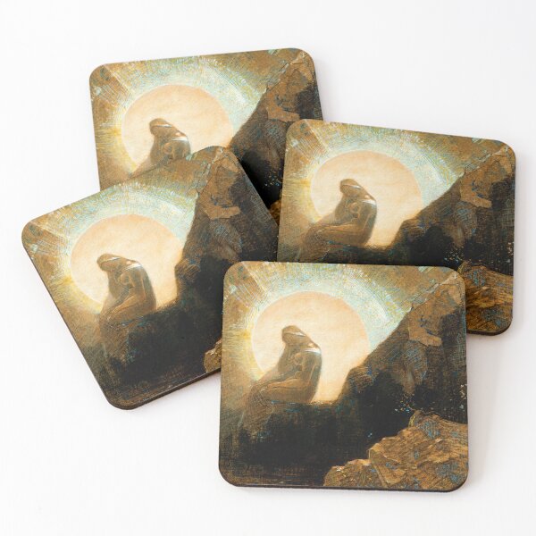 Item preview, Melancholy (1876) by Odilon Redon designed and sold by BossyCatHome.