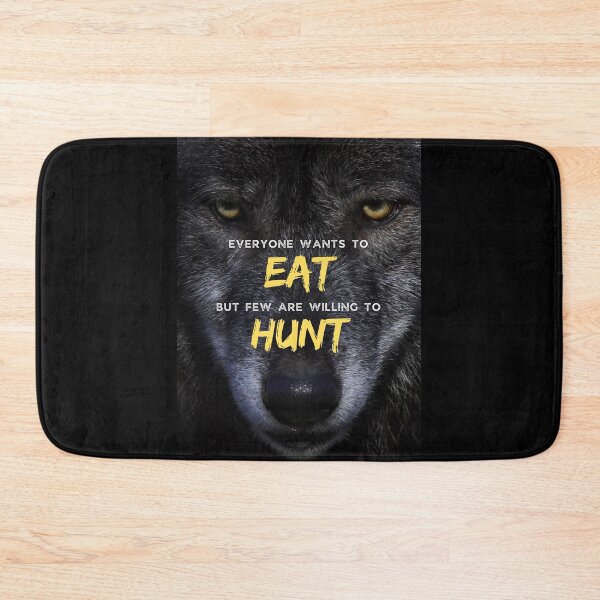 Item preview, Wolf Head Eat and Hunt  - Limitless Quote Motivation designed and sold by hiunlimit.