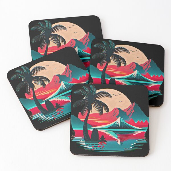 Item preview, Retrowave dusk designed and sold by Night0wls.