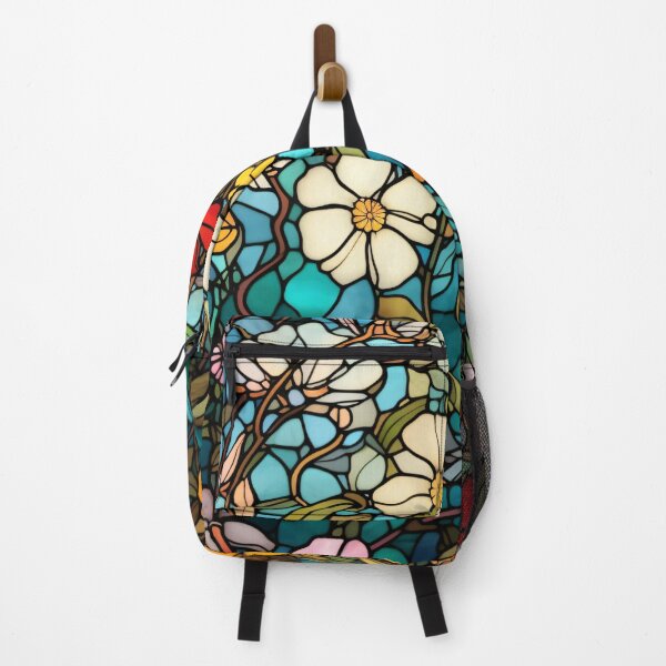 Item preview, Floral Stained Glass Window Pattern designed and sold by NianderQuinn.