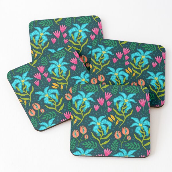 Item preview, Seamless retro floral garden designed and sold by Charmy Design.