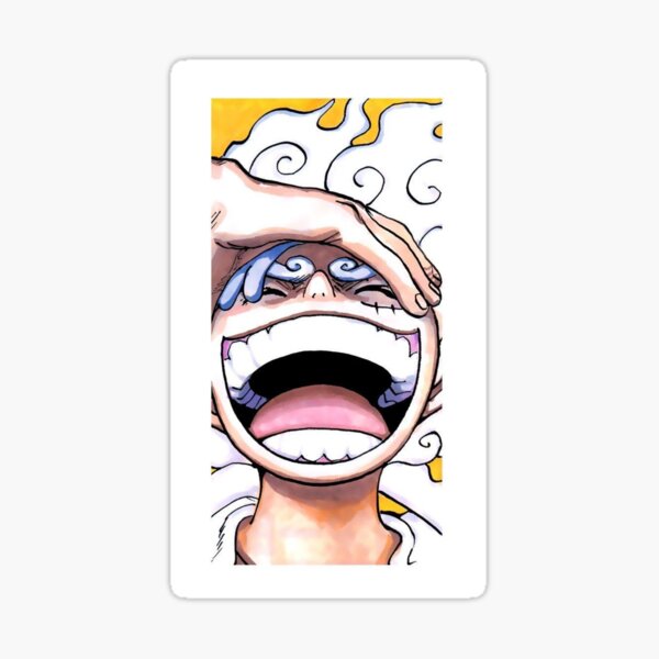 This is Luffy in gear 4 (Snakeman) Sticker for Sale by Gliphel