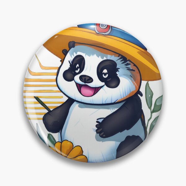 Item preview, A cute panda wearing a hat  designed and sold by Aiartly.