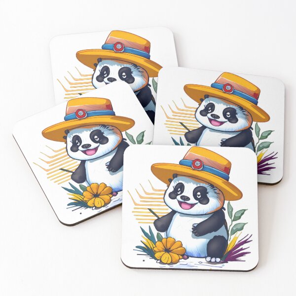 Item preview, A cute panda wearing a hat  designed and sold by Aiartly.