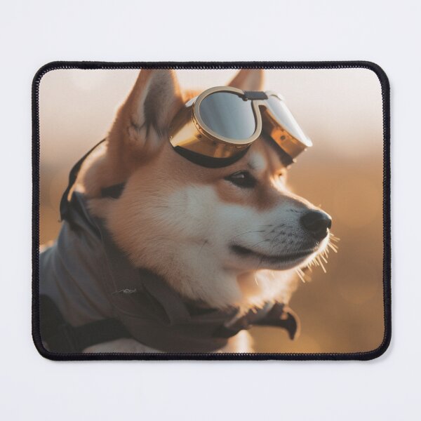 Item preview, "Adventure Awaits with Shiba Inu Aviators" designed and sold by Mykhailov.