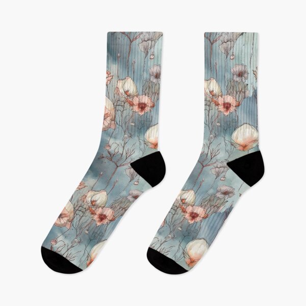 Item preview, Romantic Botanical Soft Blooms: Lofi Watercolor Flowers | Lofi Aesthetic Modern Seamless Pattern designed and sold by WartonnoArt.