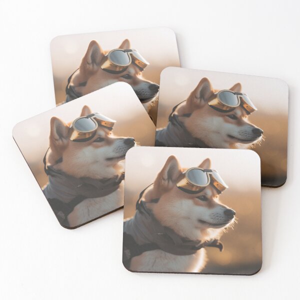 Item preview, "Adventure Awaits with Shiba Inu Aviators" designed and sold by Mykhailov.