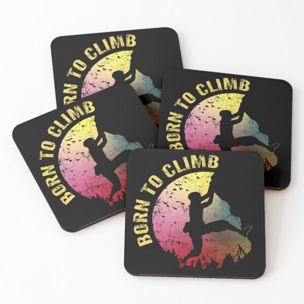 Item preview, born to climb, vintage design, bouldering designed and sold by creationen-surihs.