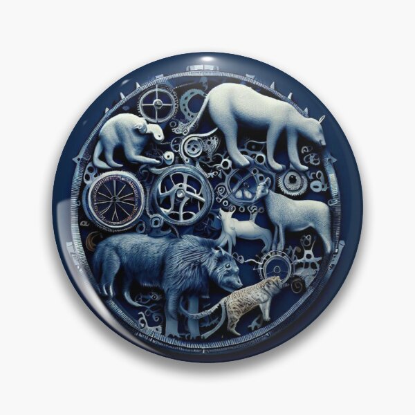 Item preview, Animal Clock: A Unique Illustration designed and sold by Designspire.