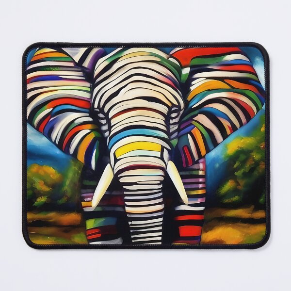 Item preview, Stripey Elephant in Africa designed and sold by Steeshirts.