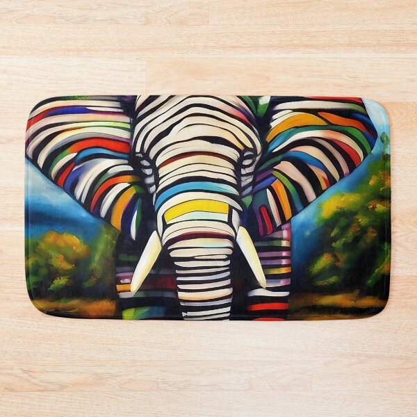 Item preview, Stripey Elephant in Africa designed and sold by Steeshirts.