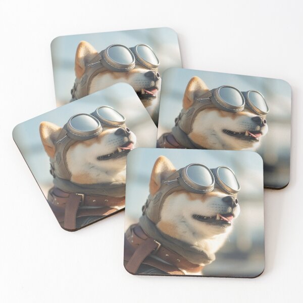 Item preview,  "Adventure Awaits with Shiba Inu Aviators" designed and sold by Mykhailov.