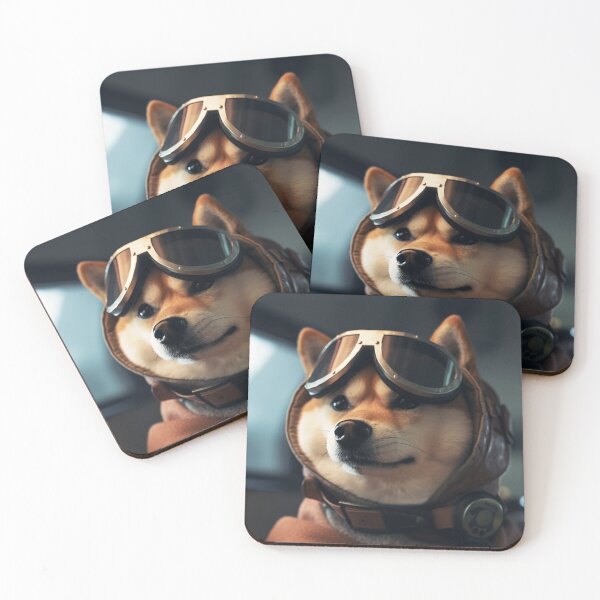 Item preview, "Adventure Awaits with Shiba Inu Aviators" designed and sold by Mykhailov.