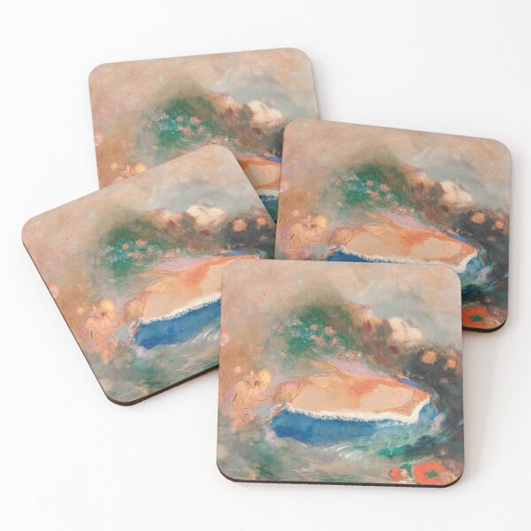 Item preview, Ophelia with a Blue Wimple in the Water (1900—1905) by Odilon Redon designed and sold by BossyCatHome.