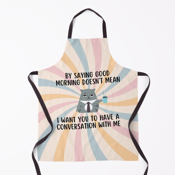 Item preview, Morning Grouch Cat, Groovy Retro Pattern designed and sold by AlfabetDesign.