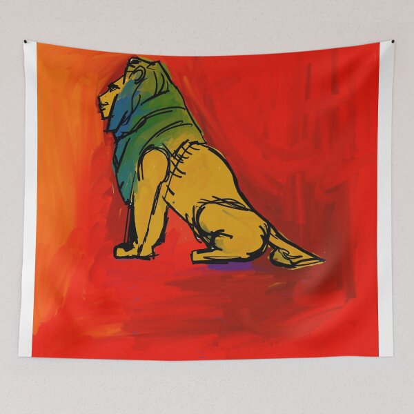 Item preview, lion painting t-shirt | lion art  designed and sold by KARTICK DUTTA.