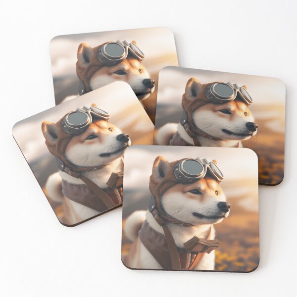 Item preview, "Adventure Awaits with Shiba Inu Aviators" designed and sold by Mykhailov.