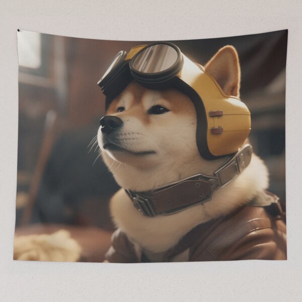 Item preview, "Adventure Awaits with Shiba Inu Aviators" designed and sold by Mykhailov.