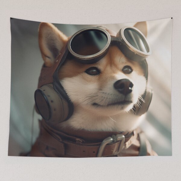 Item preview, "Adventure Awaits with Shiba Inu Aviators" designed and sold by Mykhailov.