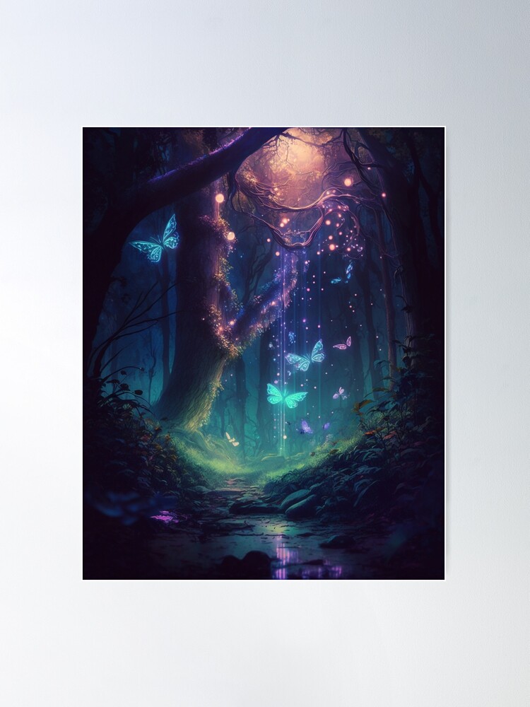 Enchanted Forest: A Magical and Mystical Wonderland Art Print for Sale by  Dreamscapely