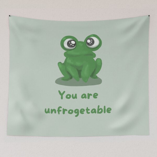 Item preview, You Are Unfrogetable. Cute Frog In Love designed and sold by Rebel-Design.