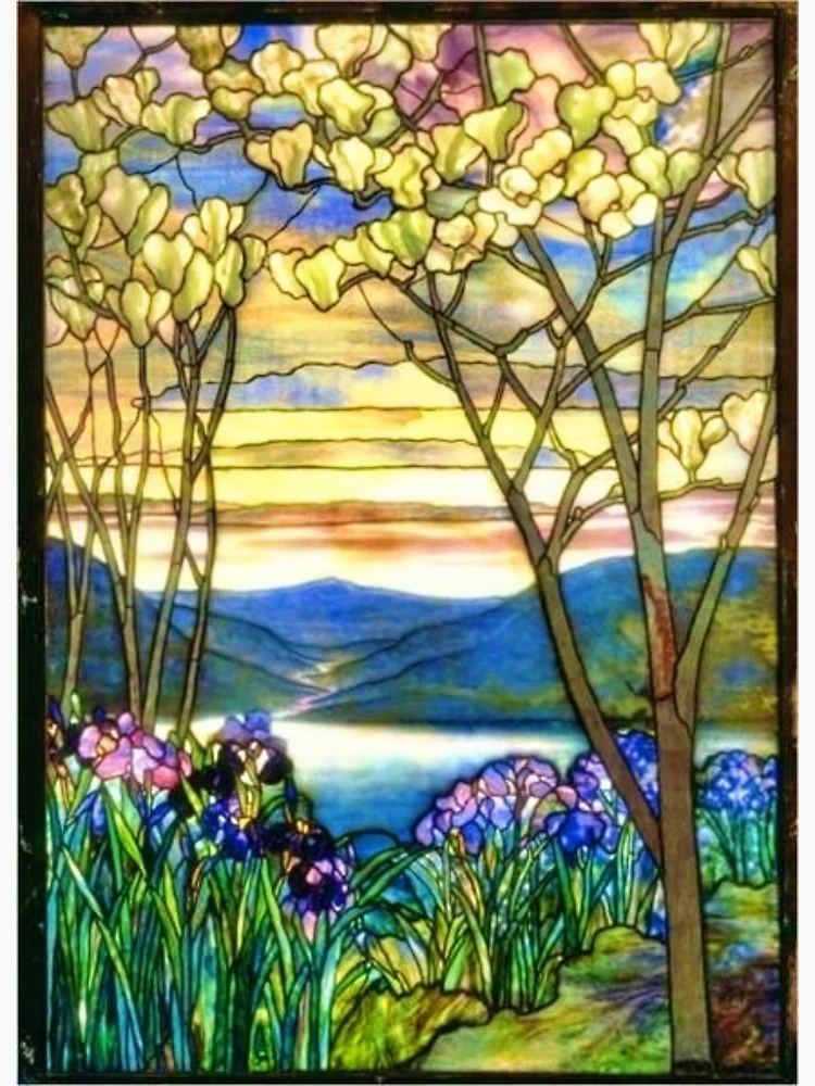 Louis Comfort Tiffany, Landscape with Waterfall Poster for Sale