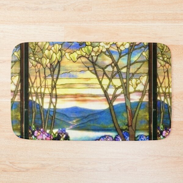 Item preview, Magnolia and Irises- by Louis Comfort Tiffany digitally enhanced and made more vibrant by WatermarkNZ Press designed and sold by CristalleLisa.