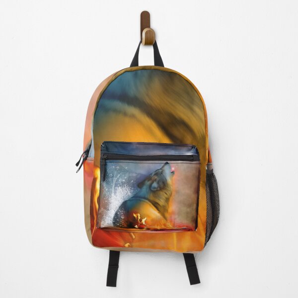Item preview, The Majesty Of Wolves with fire and water designed and sold by nicky2342.