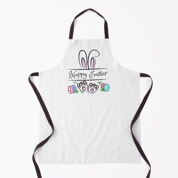 Item preview, Happy Easter Message with Bunny Ears and Feet designed and sold by CreativNode.
