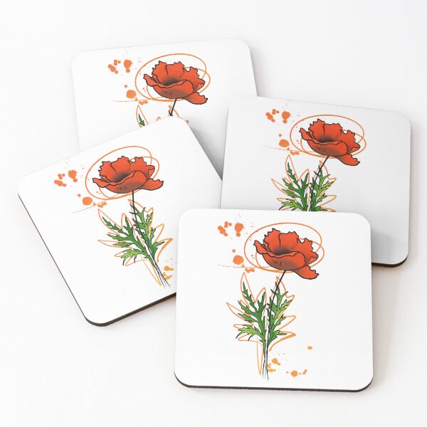 Item preview, Awesome poppy flower expression designed and sold by OzmaKat.