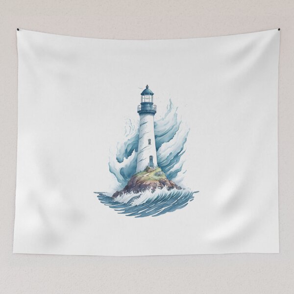 Item preview, Cartoon Lighthouse. designed and sold by IuriiVlasenko.