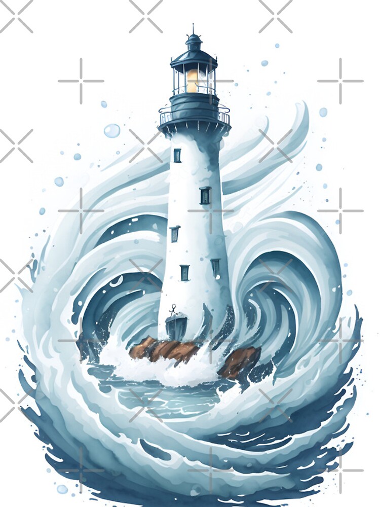 Thumbnail 4 of 4, iPhone Case, Cartoon Lighthouse. designed and sold by IuriiVlasenko.