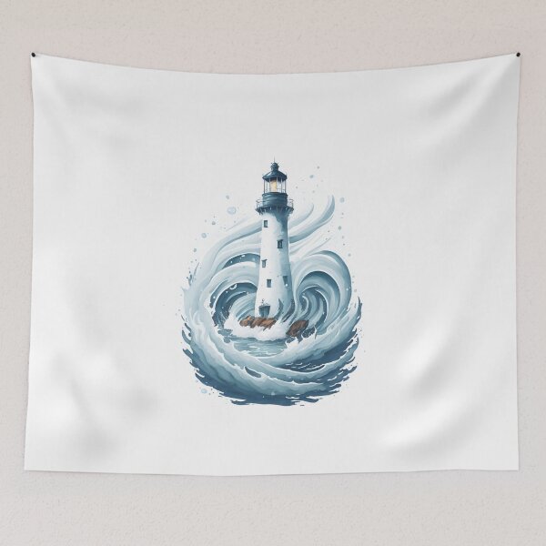Item preview, Cartoon Lighthouse. designed and sold by IuriiVlasenko.