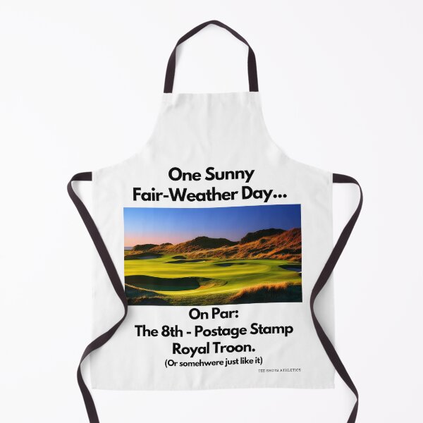 Item preview, On Par The 8th Postage Stamp Royal Troon Black Text designed and sold by TWMBDesigns.