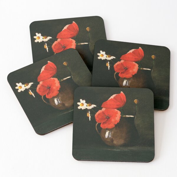 Item preview, Poppies and Daisies (1867) by Odilon Redon designed and sold by BossyCatHome.
