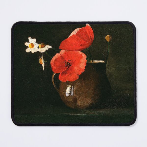 Item preview, Poppies and Daisies (1867) by Odilon Redon designed and sold by BossyCatHome.