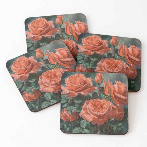 Artikelvorschau, Coral Roses  entworfen und verkauft von Vanover Designs.