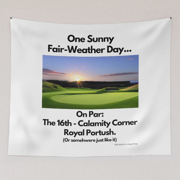 Item preview, On Par The 16th Calamity Corner Royal Portush Black Text designed and sold by TWMBDesigns.