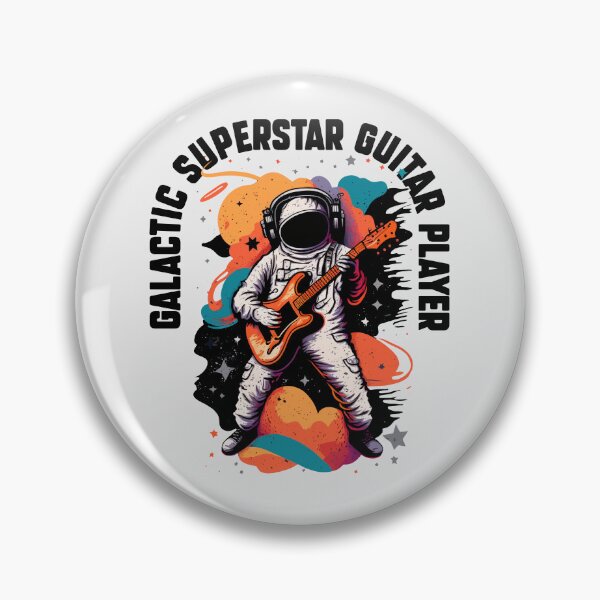 Item preview, Galactic Superstar Guitar Player. Astronaut guitarist. For space and science lovers . designed and sold by paulo silveira.