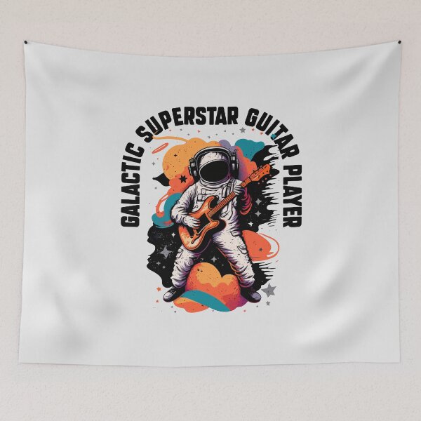 Item preview, Galactic Superstar Guitar Player. Astronaut guitarist. For space and science lovers . designed and sold by paulo silveira.