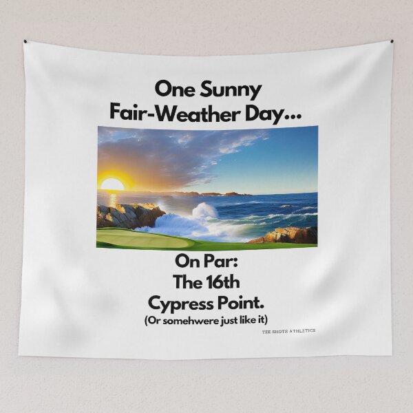 Item preview, On Par The 16th Cypress Point Black Text designed and sold by TWMBDesigns.