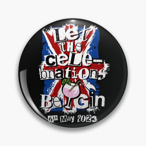 Item preview, King Charles Coronation Let Celebrations Be Gin Funny Party designed and sold by Nerd Shizzle.