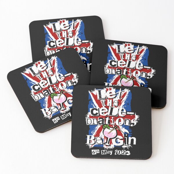 Item preview, King Charles Coronation Let Celebrations Be Gin Funny Party designed and sold by Nerd Shizzle.