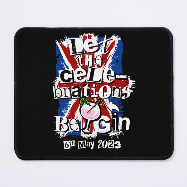 Item preview, King Charles Coronation Let Celebrations Be Gin Funny Party designed and sold by Nerd Shizzle.