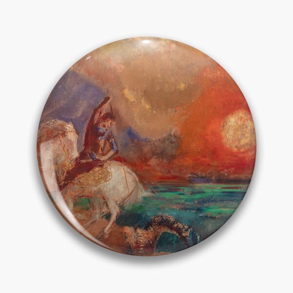 Item preview, Saint George and the Dragon (Saint Georges et le dragon) (1909—1910) by Odilon Redon designed and sold by BossyCatHome.